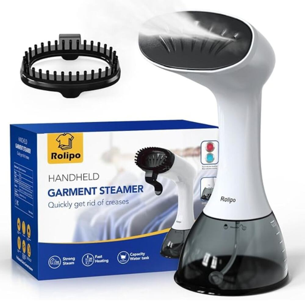 Rolipo Portable Handheld Steamer for Clothes, Wrinkle Remover, Fast Heat-Up
